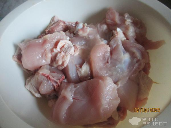 Рецепт: Курица тушеная в сливовом соусе и "русским" песто - в мультиварке-скороварке Рецепт: Курица тушеная в сливовом соусе и "русским" песто - в мультиварке-скороварке