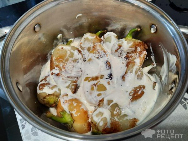 Рецепт: Жареный перец - В сметанно-майонезной заливке! Рецепт: Жареный перец - В сметанно-майонезной заливке!