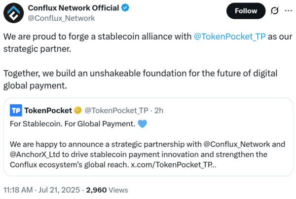Китайский блокчейн Conflux запускает оффшорный юань stablecoin Китайский блокчейн Conflux запускает оффшорный юань stablecoin