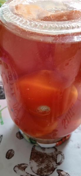 Рецепт: Консервированные помидоры "в снегу" - С чесноком Рецепт: Консервированные помидоры "в снегу" - С чесноком