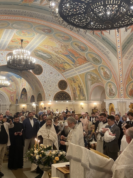В храме Христа Спасителя крестили дочь наследника Дома Романовых