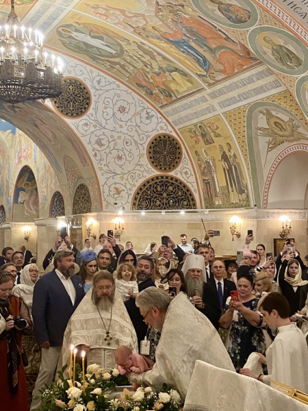 В храме Христа Спасителя крестили дочь наследника Дома Романовых
